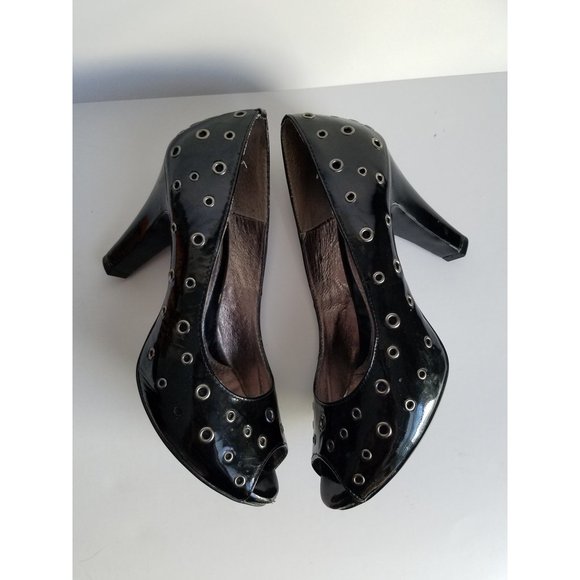 Sofft Patent Leather Studded High Heels - Picture 4 of 8